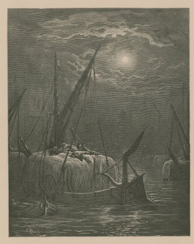 Bateaux sur la Tamise - Gustave Dore