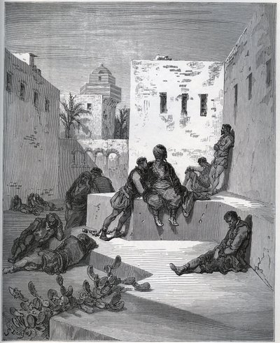 Histoire de captif. Cour de la bagne d