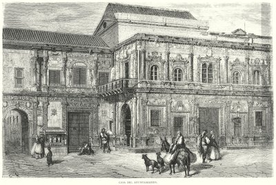 Hôtel de ville (gravure) - Gustave Dore
