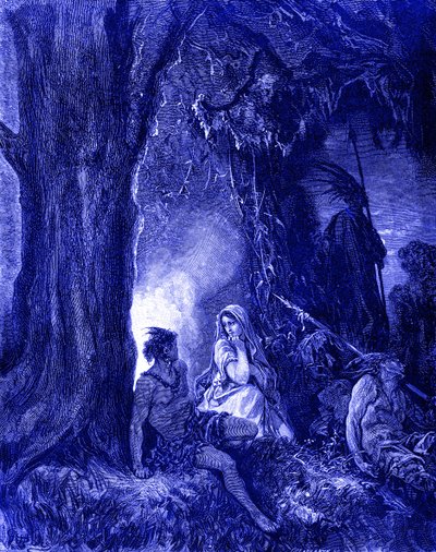Chactas et Atala (gravure par Doré) - Gustave Dore