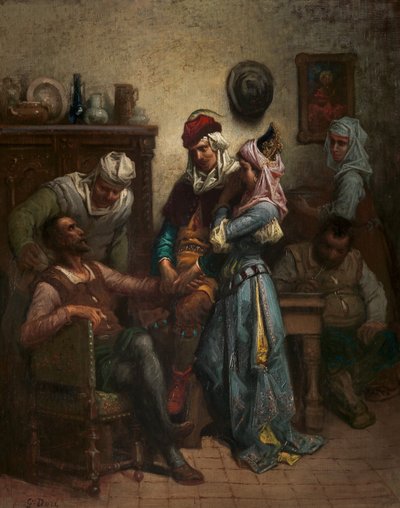 Don Quichotte et Sancho Panza divertis par Basil et Quiteria, 1863 - Gustave Dore