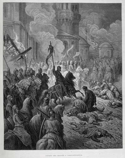 Entrée des Croisés à Constantinople lors de la Quatrième Croisade par Gustave Doré - Gustave Dore
