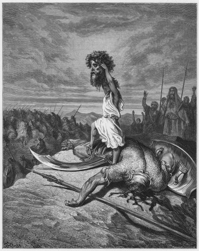 Gustave Doré Bible : David et Goliath - Gustave Dore