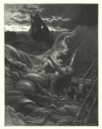 Illustration de Gustave Doré pour La Complainte du vieux marin de Coleridge (gravure) - Gustave Dore