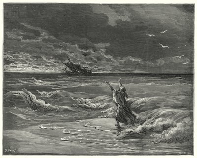 Don Quichotte : "Reviens, ma chère fille, car je te pardonne tout" (gravure) - Gustave Dore