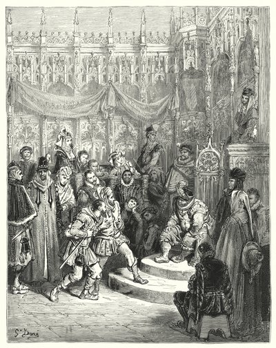 Don Quichotte de Gustave Doré: "Le gouverneur Sancho Panza rendant justice" - Gustave Dore