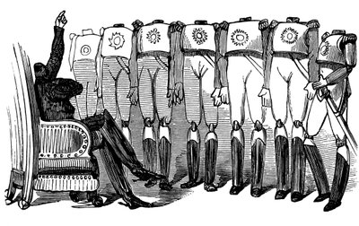 Histoire de la Sainte Russie. Nicolas Ier fait un discours devant les gardes, 1854 - Gustave Dore