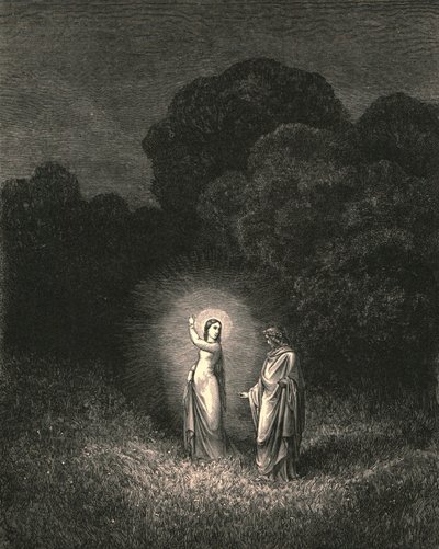 Moi, qui te charge maintenant de cette mission, suis Béatrice, vers 1890 - Gustave Dore