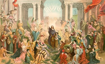Jésus entrant à Jérusalem - Gustave Dore