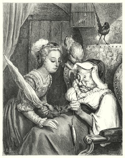 La Belle au Bois Dormant (gravure) - Gustave Dore
