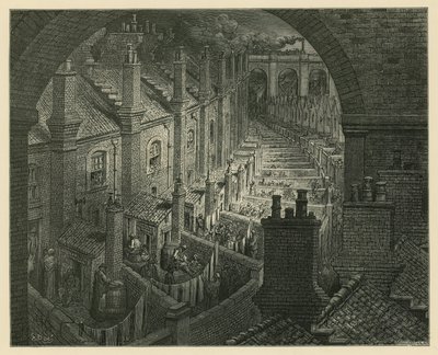 Survol de Londres par le rail - Gustave Dore