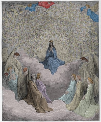 Paradis, Chant 31 : La reine du ciel - par Dante Alighieri - Gustave Dore