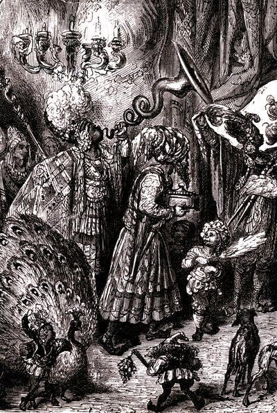 Sindbad le marin - conte des mille et une nuits - illustration de Gustave Doré (détail) - édition Maxwell 1865 - Sixième voyage : À la cour du roi de Serendib - Gustave Dore