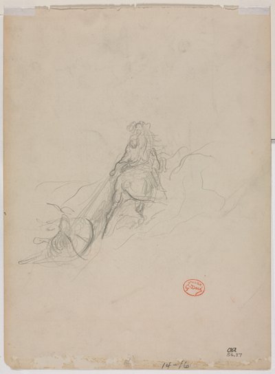 Esquisse de Scène de Chasse - Gustave Dore