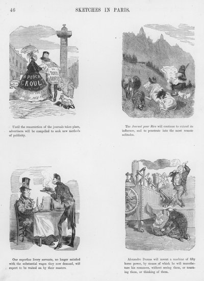 Croquis humoristiques et grotesques par Gustave Doré - Gustave Dore