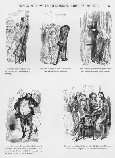 Esquisses humoristiques et grotesques (gravure) - Gustave Dore