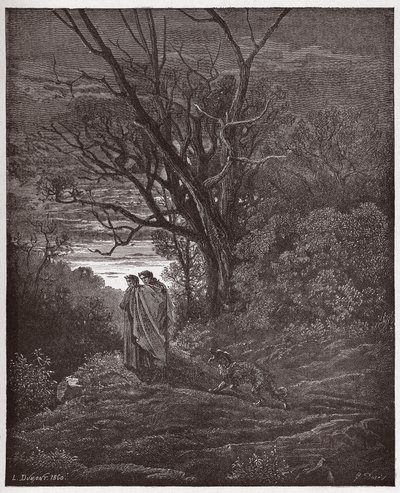 La Divine Comédie, Inferno, Chant 1 : La louve apparaît - par Dante Alighieri (1265-1321) - Illustration par Gustave Doré (1832-1883) - Gustave Dore