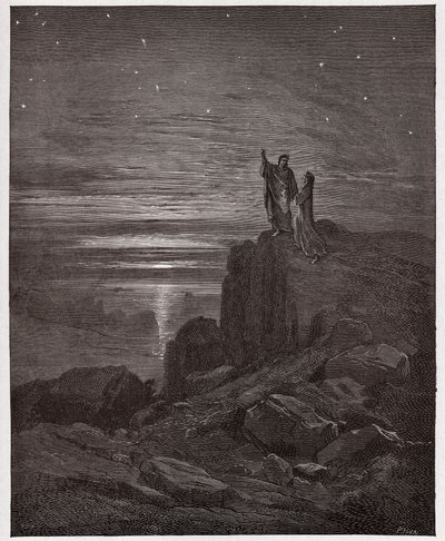 La Divine Comédie, Inferno, Chant 34 : Les poètes émergent de l