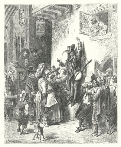 Les Fables de La Fontaine : Le Fou qui vendait la sagesse - Gustave Dore