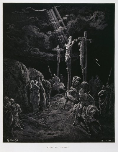 La mort du Christ sur la croix, Illustration de la Bible de Doré - Gustave Dore