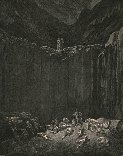 ...la justice tout-recherchante, condamne à la punition les faussaires - Gustave Dore