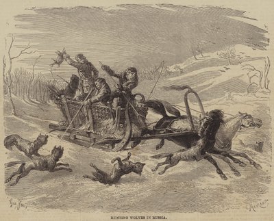 Chasse aux loups en Russie - Gustave Janet