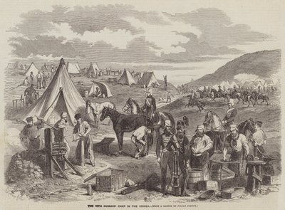 Le camp des 10e hussards en Crimée - Gustave Janet
