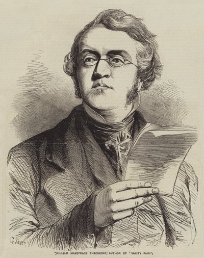 William Makepeace Thackeray, auteur de Vanity Fair - Gustave Janet