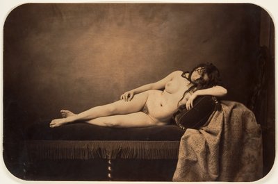Nu féminin allongé sur un canapé Récamier, ca. 1856 - Gustave Le Gray