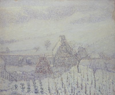Tempête de neige à Hedouville - Gustave Loiseau