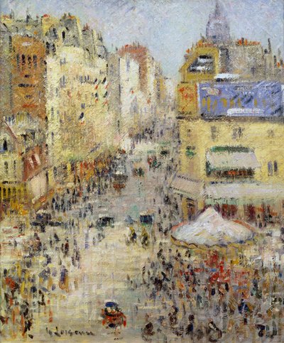 Le 14 juillet à Paris, rue de Clignancourt, 1925 - Gustave Loiseau