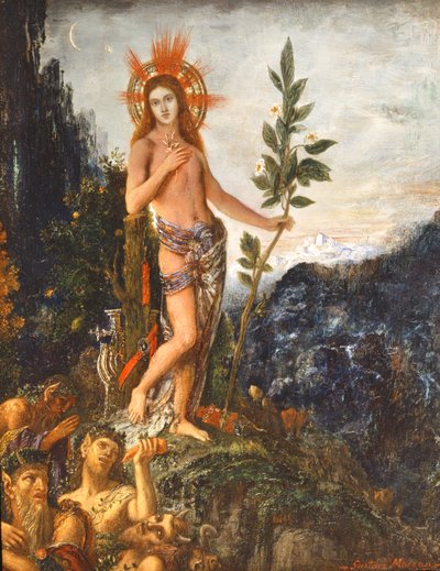 Apollon recevant les offrandes des bergers - Gustave Moreau