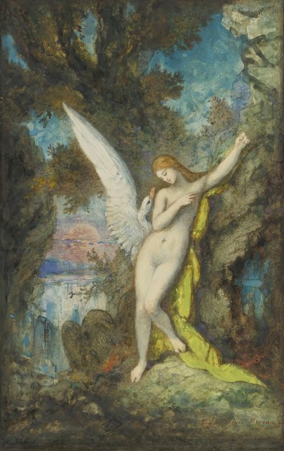 Léda et le cygne - Gustave Moreau