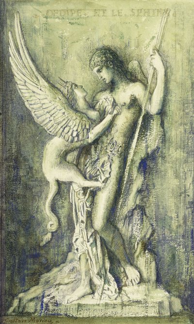 Œdipe et le Sphinx - Gustave Moreau
