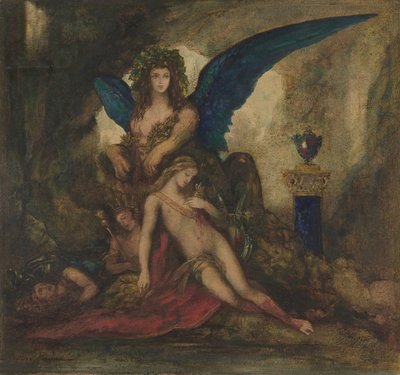 Sphinx dans une grotte Poète, roi et guerrier - Gustave Moreau
