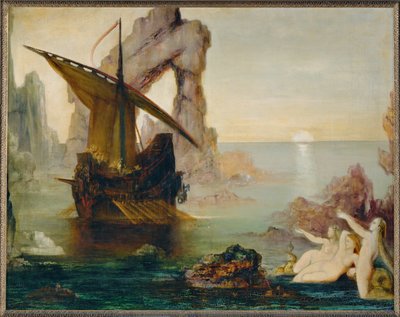Ulysse et les Sirènes (peinture sur toile) - Gustave Moreau