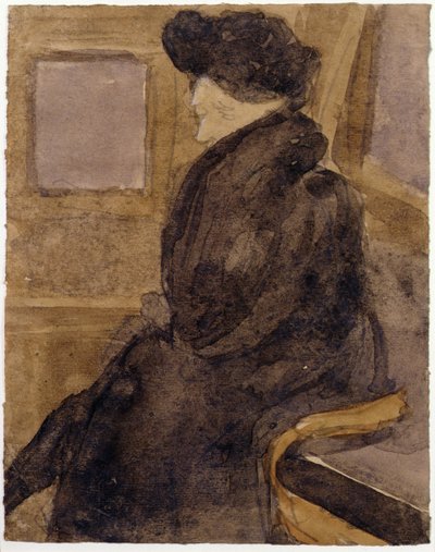 Vieille femme dans un tramway - Gwen John
