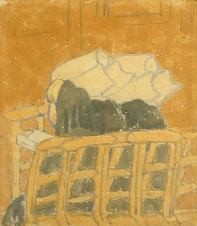 Deux nonnes et une fille dans une église - Gwen John