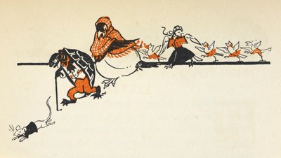 Divers animaux de la Course du Caucus, y compris une souris, une tortue, un corbeau et des poussins - Gwynedd M. Hudson