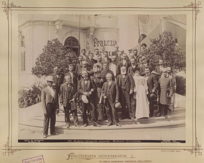 Exposition du millénaire, journalistes - Budapest XIV Fortepan 82827 - György Klösz