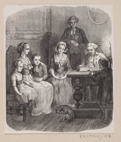 Illustration de "Tout à sa place" dans H.C. Andersen, "Contes et Histoires", Tome 2 - H.P. Hansen
