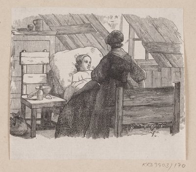 Illustration de "Cinq dans une cosse de pois" dans H.C. Andersen, "Contes et Histoires", Tome 2 - H.P. Hansen