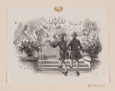 Illustration pour "Le Briquet" dans H.C. Andersen, "Contes et histoires", Tome 1 - H.P. Hansen
