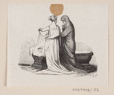Illustration pour "Les Galoshes du bonheur" dans H.C. Andersen, "Contes et histoires", Tome 1 - H.P. Hansen