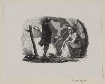 Illustration de "Le Jardin du Paradis" dans H.C. Andersen, "Contes et Histoires", Tome 1 - H.P. Hansen