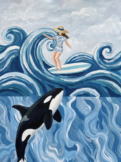 La surfeuse et l