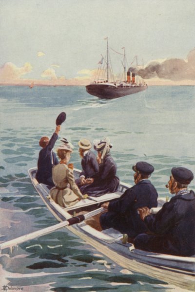 Le bateau à vapeur rétrécissait chaque seconde - H. Delaspre