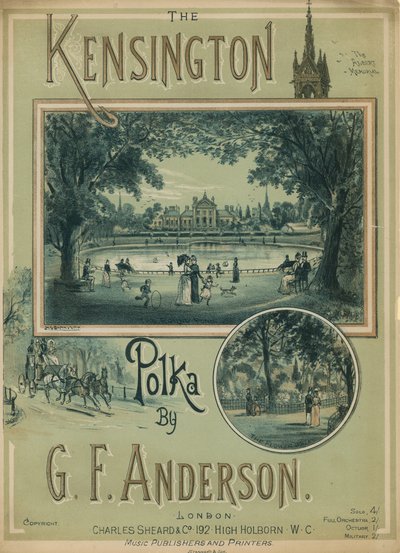 Partition musicale pour The Kensington Polka par G F Anderson - H. G. Banks