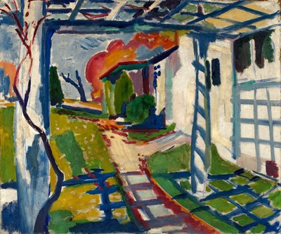 Tonnelle de raisin, vers 1915 - H Lyman Sayen