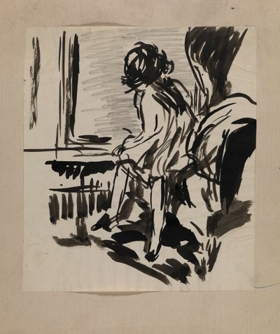 Sans titre (figure assise) - H. Lyman Sayen